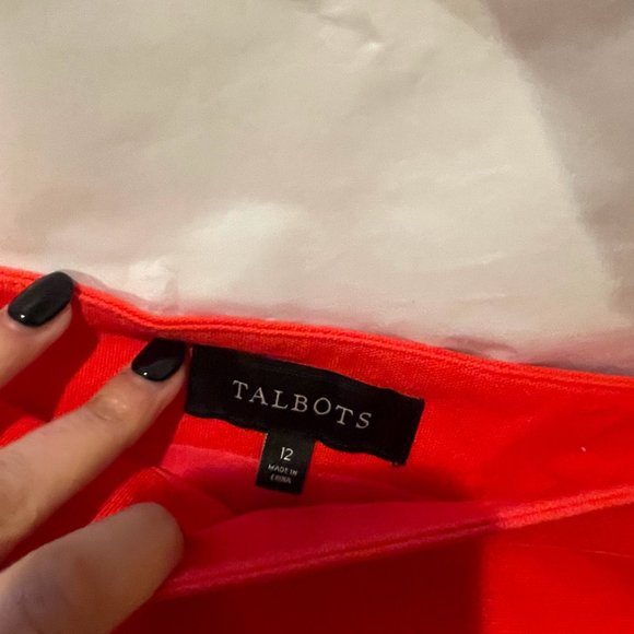 Talbots Skirt Red Coral - Picture 3 of 3
